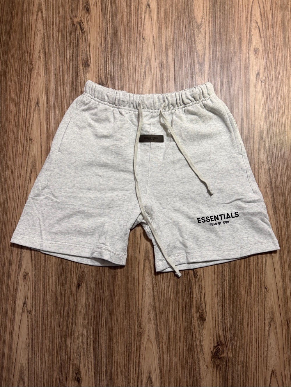 Fear of God ESSENTIALS Heather Light Gray Men's Athletic Shorts